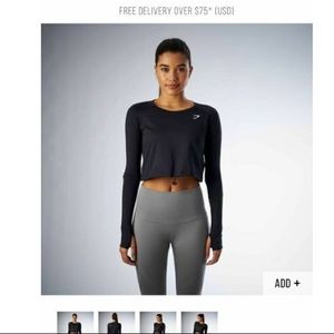 Gymshark Drawstring Crop Top